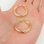 Load image into Gallery viewer, 14K Gold Fancy Braided Hollow Hoop Earrings