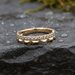 Load image into Gallery viewer, RAE02564. 14K Solid Gold Diamond Band Ring