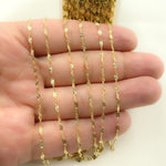 Load image into Gallery viewer, 14k Solid Yellow Gold Diamond Cut Marina Chain