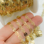 Load image into Gallery viewer, Gold Plated 925 Sterling Silver Flat Oval Design Link Chain