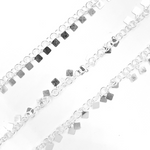 Load image into Gallery viewer, 925 Sterling Silver Dangle 4x3mm Square Chains