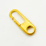 Load image into Gallery viewer, 20MM Gold Plated Matt Sterling Silver Oval Clasp