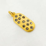 Load image into Gallery viewer, DC788. Diamond & Sterling Silver Oval Pendant