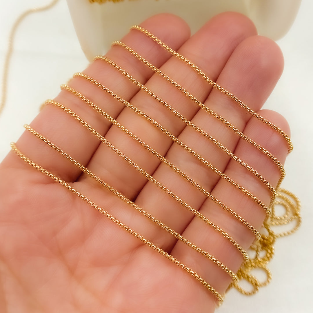 14K Gold-Filled Box Chains