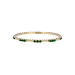 Load image into Gallery viewer, BNZ68568. 14K Solid Yellow Gold Gemstone Bangle