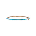 Load image into Gallery viewer, BNZ68709TQ. 14K Solid Gold Turquoise Bangle
