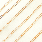Load image into Gallery viewer, 1606FRGF. Rose Gold Filled Flat Paperclip Link Chain