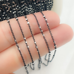 Load image into Gallery viewer, Black Rhodium 925 Sterling Silver Satellite 3 Cubes Chains