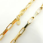 Load image into Gallery viewer, 14K Solid Gold Flat Box Link Chain