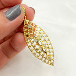 Load image into Gallery viewer, DP207. Diamond Sterling Silver Leaf Shape Pendant with Gemstone