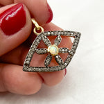 Load image into Gallery viewer, Buy Diamond Sterling Silver Eye Pendant with Gemstone