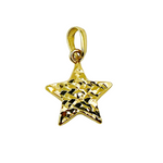 Load image into Gallery viewer, 14K Solid Texture Star Charm