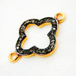 Load image into Gallery viewer, DC904. Diamond Sterling Silver Flower Connector