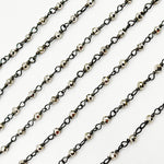 Load image into Gallery viewer, Pyrite Wire Wrapped Beads Chain