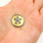 Load image into Gallery viewer, Sterling Silver Round Flower Connector