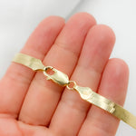 Load image into Gallery viewer, Gold Plated 5.5mm Herringbone Necklace