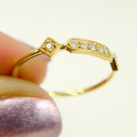 Load image into Gallery viewer, 14K Solid Gold Diamond Ring.
