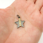 Load image into Gallery viewer, DC989. Diamond Sterling Silver Star Charm