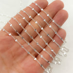 Load image into Gallery viewer, Sterling Silver Curb and Diamond Cut Marina Link Chains