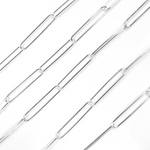 Load image into Gallery viewer, Sterling Silver Smooth Rectangular Link Chain