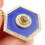 Load image into Gallery viewer, KG127. 14K Gold Hexagon Pendant