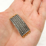 Load image into Gallery viewer, Shop Diamond Sterling Silver Rectangle Connector
