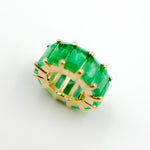 Load image into Gallery viewer, 14K Gold Baguette Shape Gemstone Slider