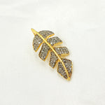 Load image into Gallery viewer, DC446. Diamond Sterling Silver Leaf Pendant
