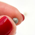 Load image into Gallery viewer, DC575. Diamond Sterling Silver Round Bead