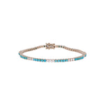 Load image into Gallery viewer, CB97388-2. 14k Solid Gold Diamond and Gemstone Tennis Bracelet