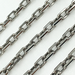 Load image into Gallery viewer, Oxidized Sterling Silver Diamond Cut Oval Link Chains