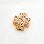Load image into Gallery viewer, DC742. Diamond & Sterling Silver Cross Bead