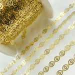 Load image into Gallery viewer, Gold Plated 925 Sterling Silver Flat Oval Design Link Chain