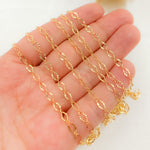 Load image into Gallery viewer, 1370SBGF. 14K Gold-Filled Diamond Cut Oval Link Chain