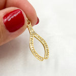 Load image into Gallery viewer, DC458. Diamond Sterling Silver Wishbone Charm