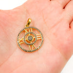 Load image into Gallery viewer, Silver Atlas Numeral Round Pendant