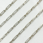 Load image into Gallery viewer, Z19OX. Oxidized Sterling Silver Diamond Cut Paperclip Chain