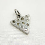 Load image into Gallery viewer, DC701. Diamond Sterling Silver Triangle Charm