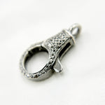 Load image into Gallery viewer, DC612. Diamond & Sterling Silver Round Trigger Clasp