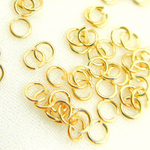 Load image into Gallery viewer, Gold Plated Sterling Silver Open Jump Rings