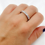 Load image into Gallery viewer, 14k Solid White Gold Diamond Ring.