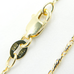 Load image into Gallery viewer, 14K Solid Gold Diamond Cut Bar Chain