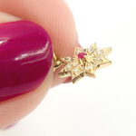 Load image into Gallery viewer, GDP431. 14K Solid Gold Diamond Star Charm