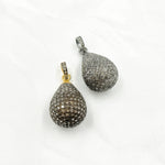 Load image into Gallery viewer, DP248. Diamond Sterling Silver Drop Pendant
