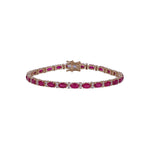 Load image into Gallery viewer, CB97294RU5X3. 14k Solid Gold Diamond and Ruby Bracelet