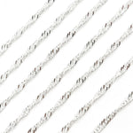 Load image into Gallery viewer, Shop Now  Sterling Silver Singapore Link Chain
