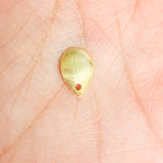 Load image into Gallery viewer, TD6GP. Gold Plated Sterling Silver Curved Tear Drop