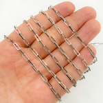 Load image into Gallery viewer, Black Rhodium and 925 Sterling Silver Paperclip Chain