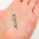 Load image into Gallery viewer, DC679. Diamond Black Rhodium Sterling Silver Spike Charm