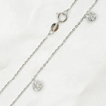Load image into Gallery viewer, NT112828. 14K Solid Gold Diamond Dangle Necklace